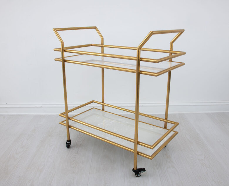 Mona Gold Bar Cart - Image 4