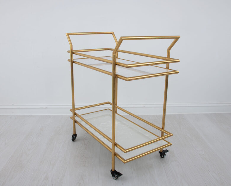 Mona Gold Bar Cart - Image 8