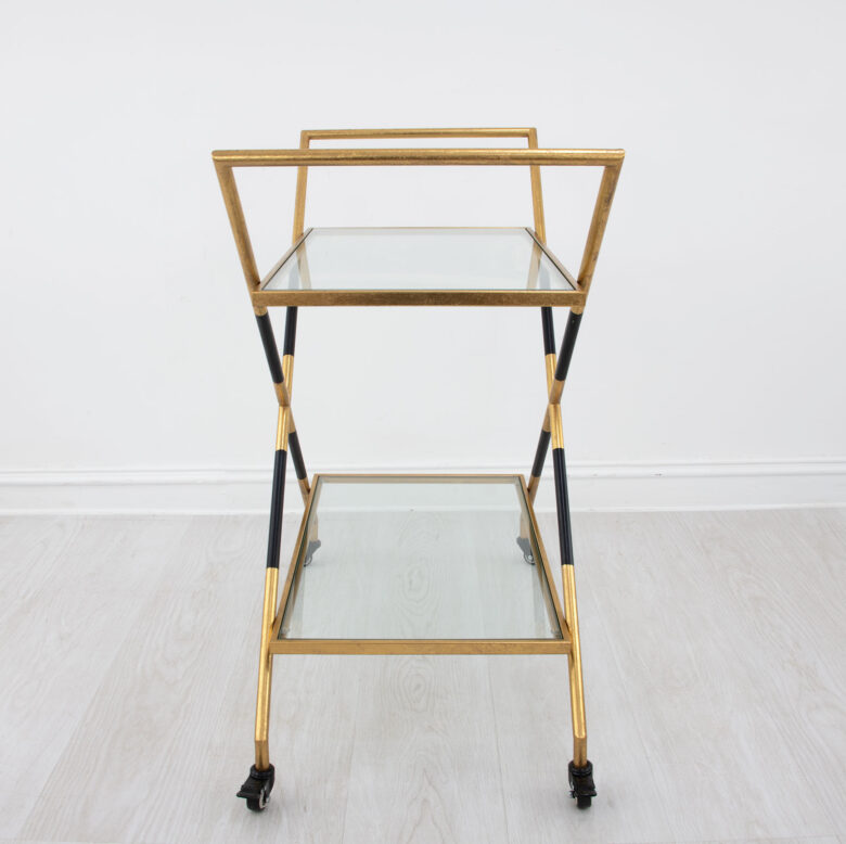 Lisa Black and Gold Bar Cart - Image 8