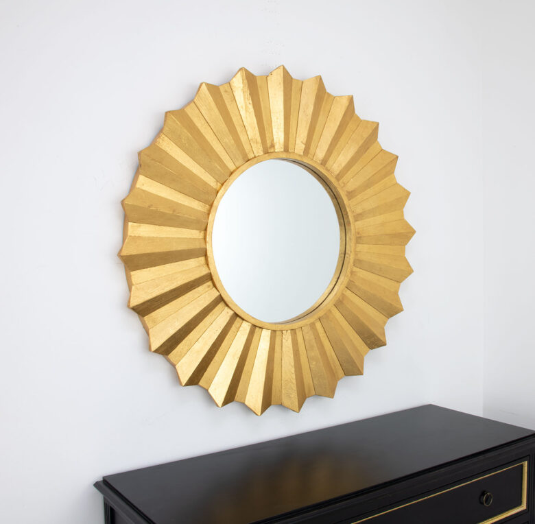 Louis Gold Sunburst Mirror - Image 9