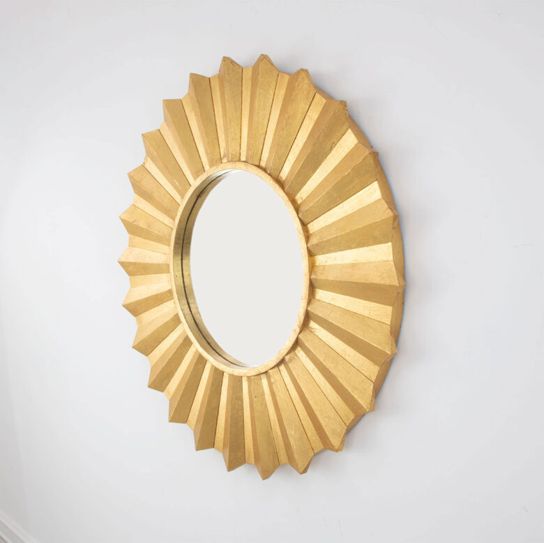 Louis Gold Sunburst Mirror - Image 3