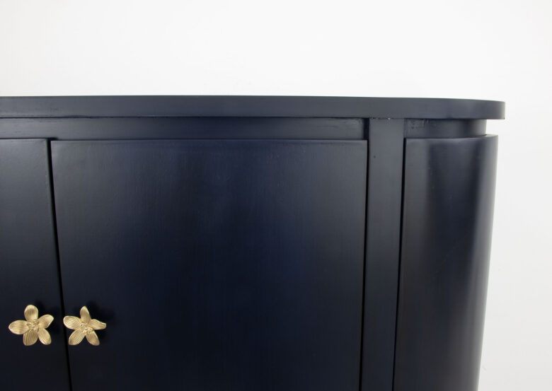 Octavia Navy Demilune Cabinet - Image 5