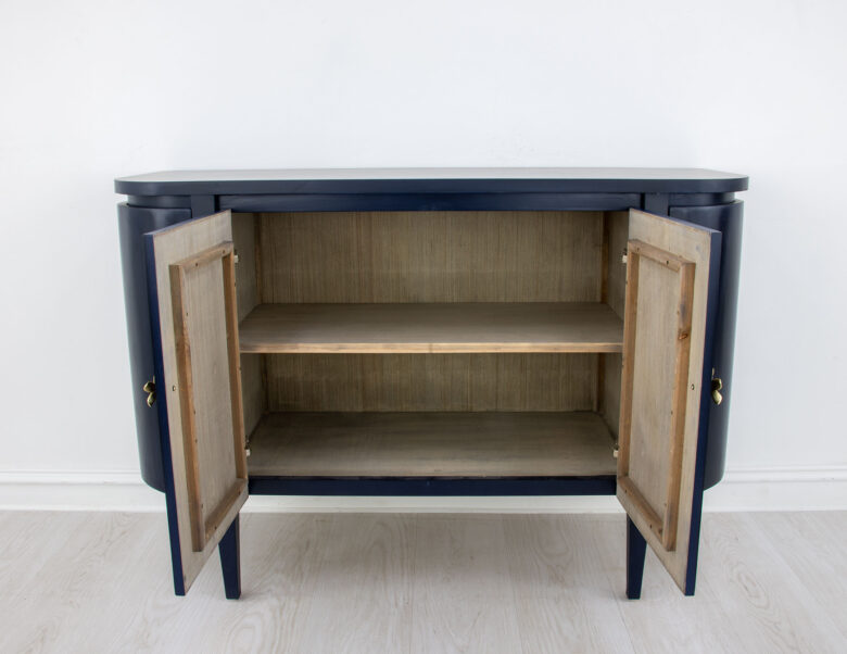 Octavia Navy Demilune Cabinet - Image 8