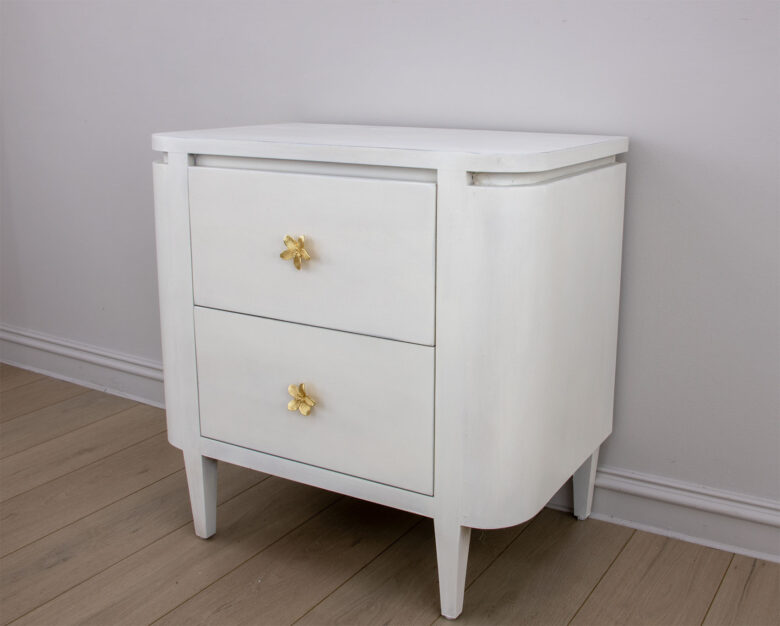 Octavia White Demilune Nightstand - Image 4