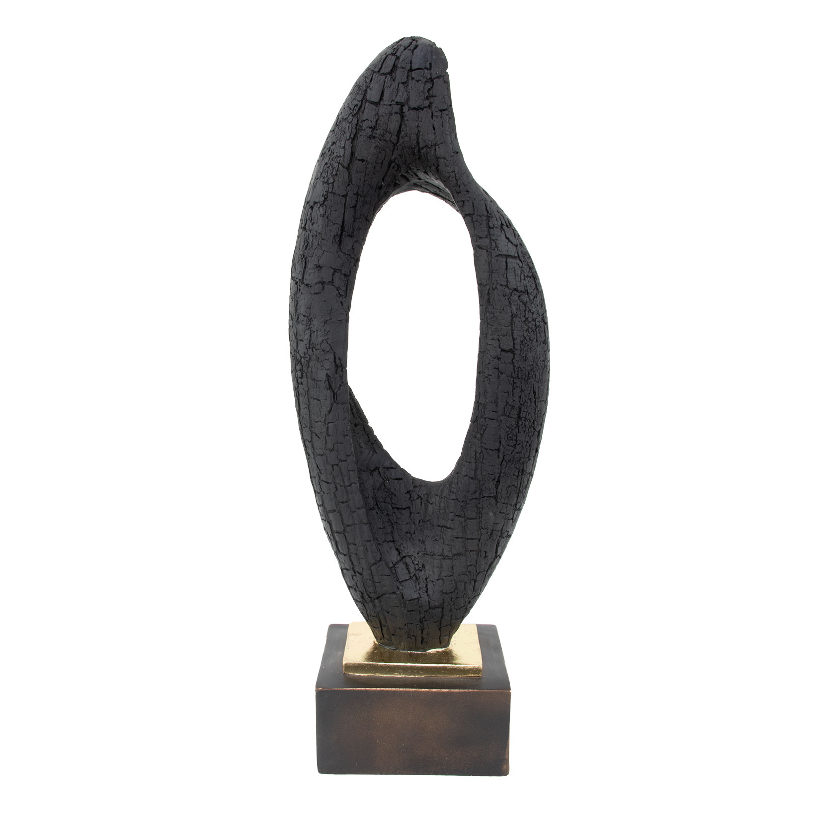 Black Wood Sculpture- Lillian Home