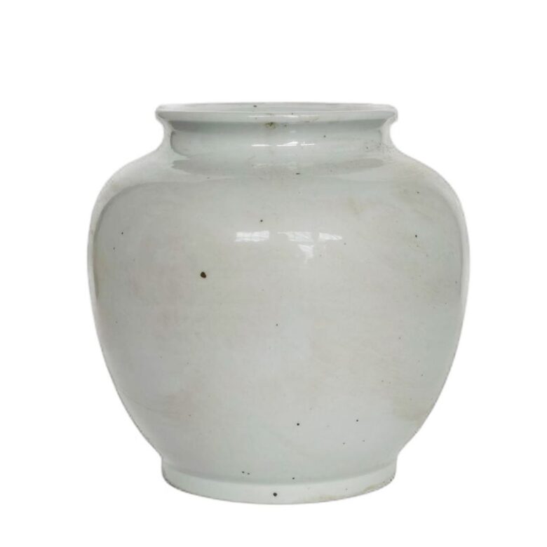 White Ming Open Top Jar