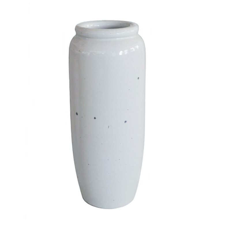 Corfu White Porcelain Vase Tall