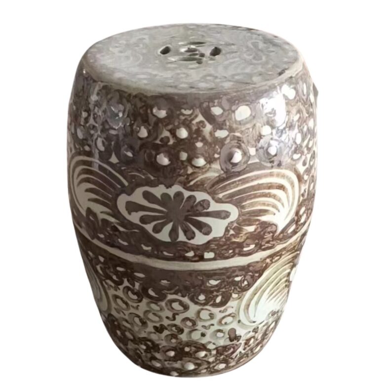 Rusty Brown Sea Flower Garden Stool