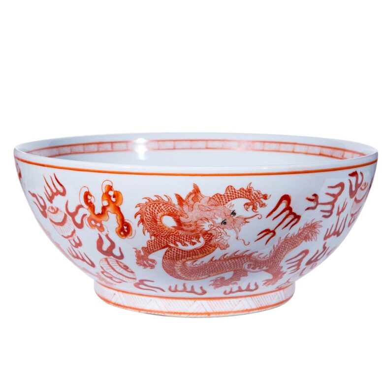 Orange Dragon Cloud Bowl