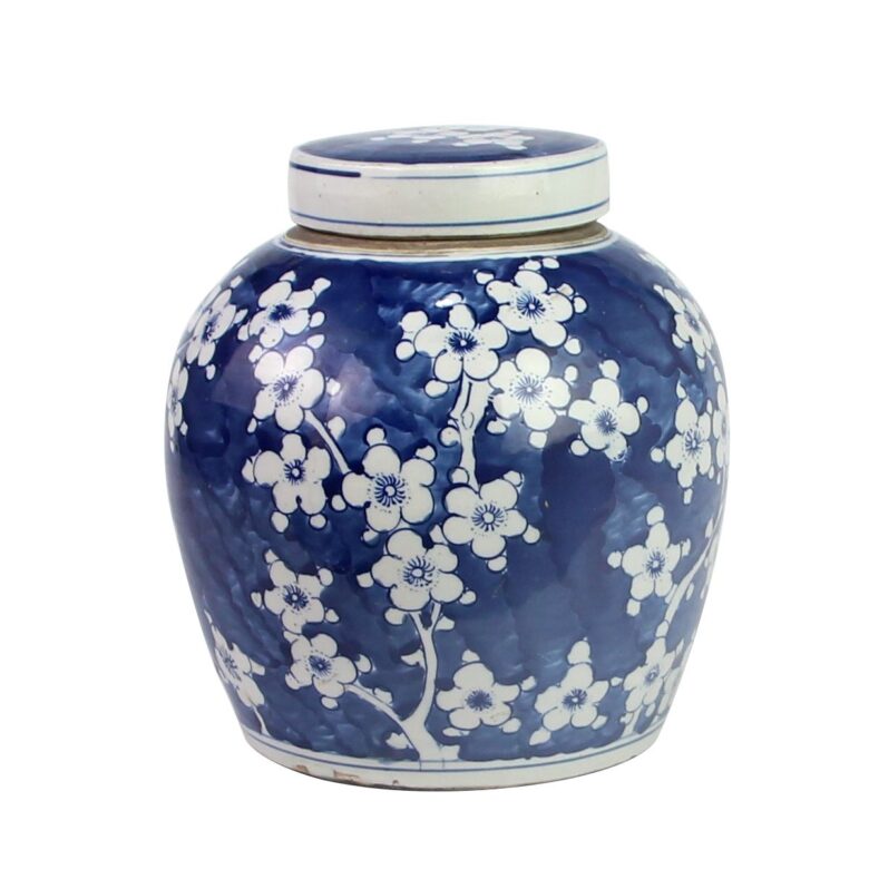 Blue And White Ming Jar Plum Blossom