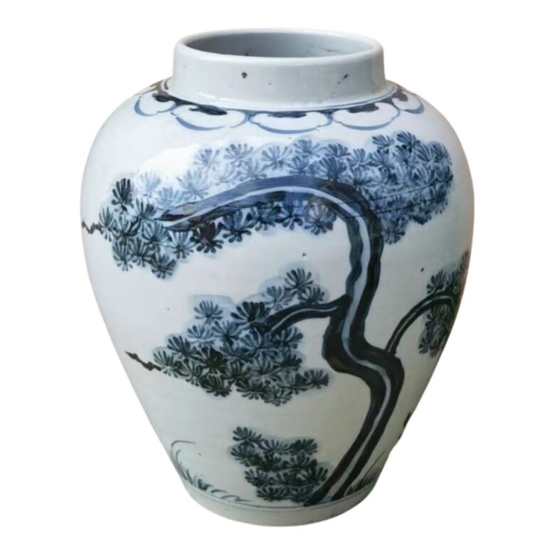 Indigo Pine Tree Small Jar