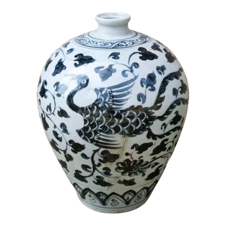 Indigo Phoenix Small Vase