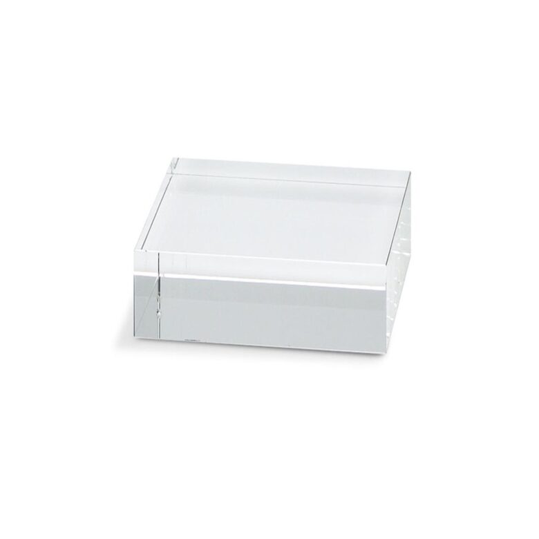 Acrylic Square Base 5 in - 2 in H