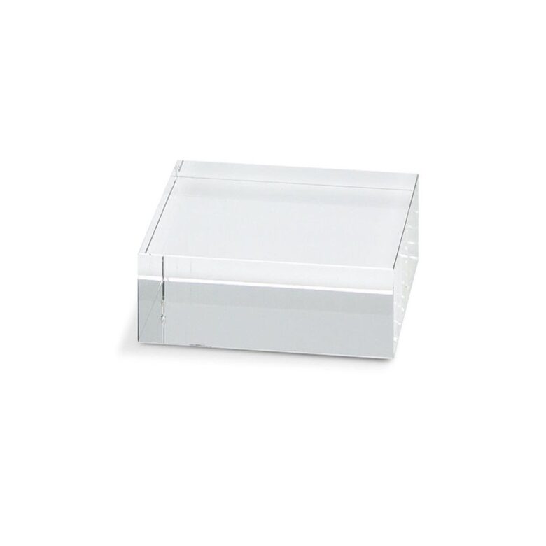 Acrylic Square Base 7 in- 2 in H