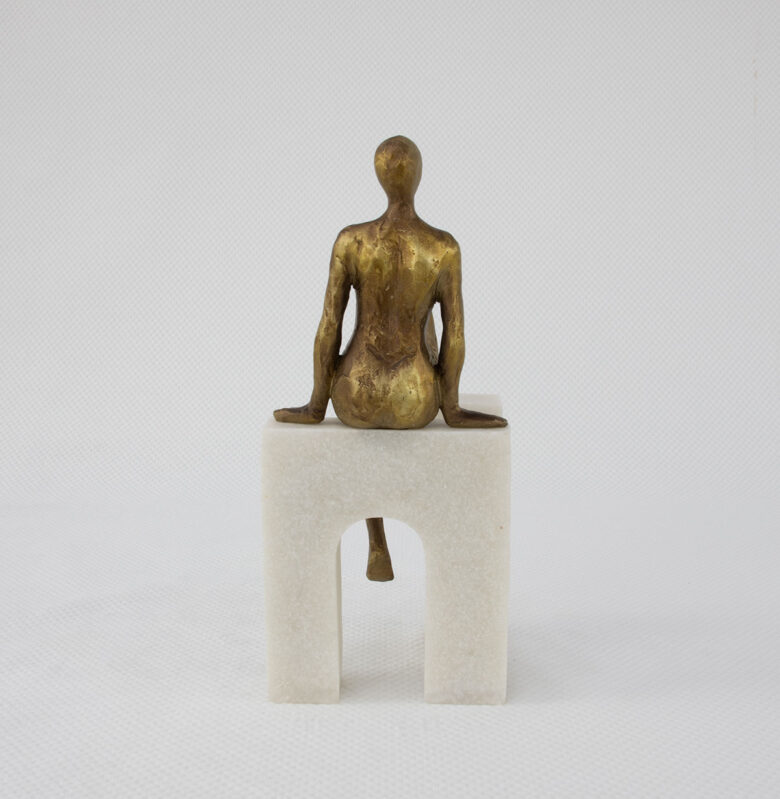 Seating Woman Sculpture - Image 6