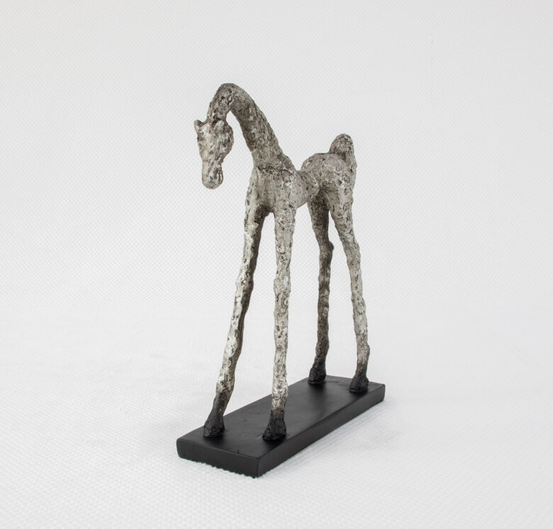 Silver Horse Sculpture - Image 3